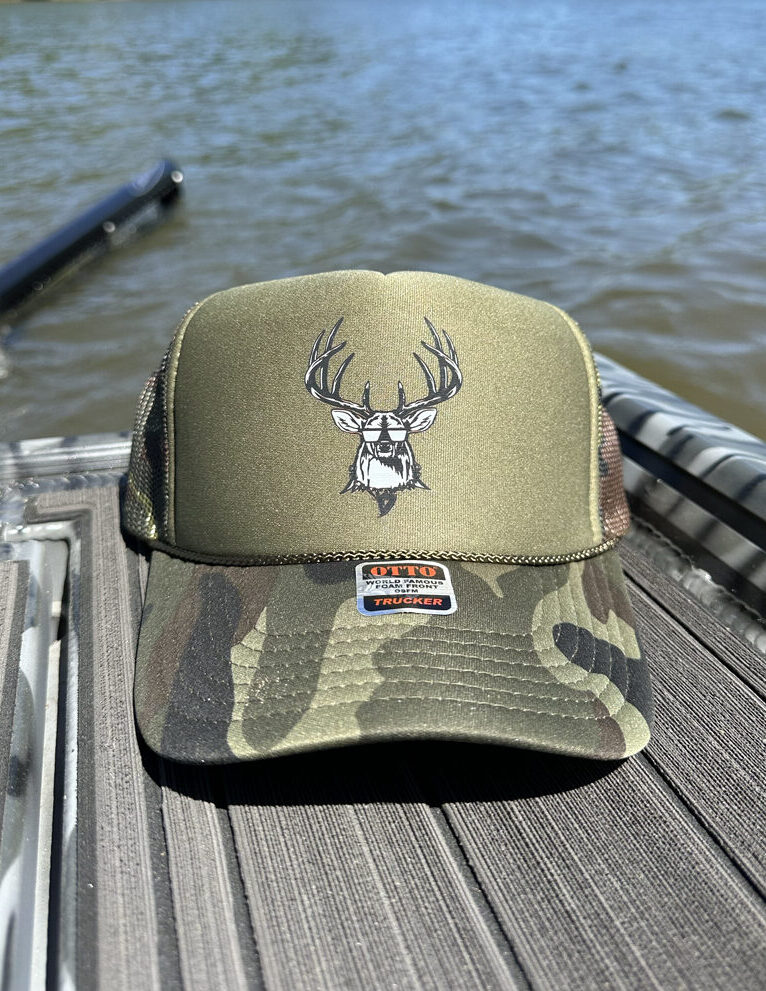 Camo foam trucker hat hotsell